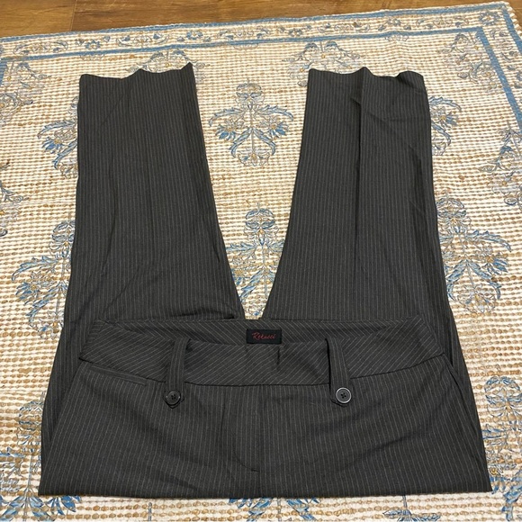 Rekucci Pants - Elegant Black Pinstripe Women's Pantsuit